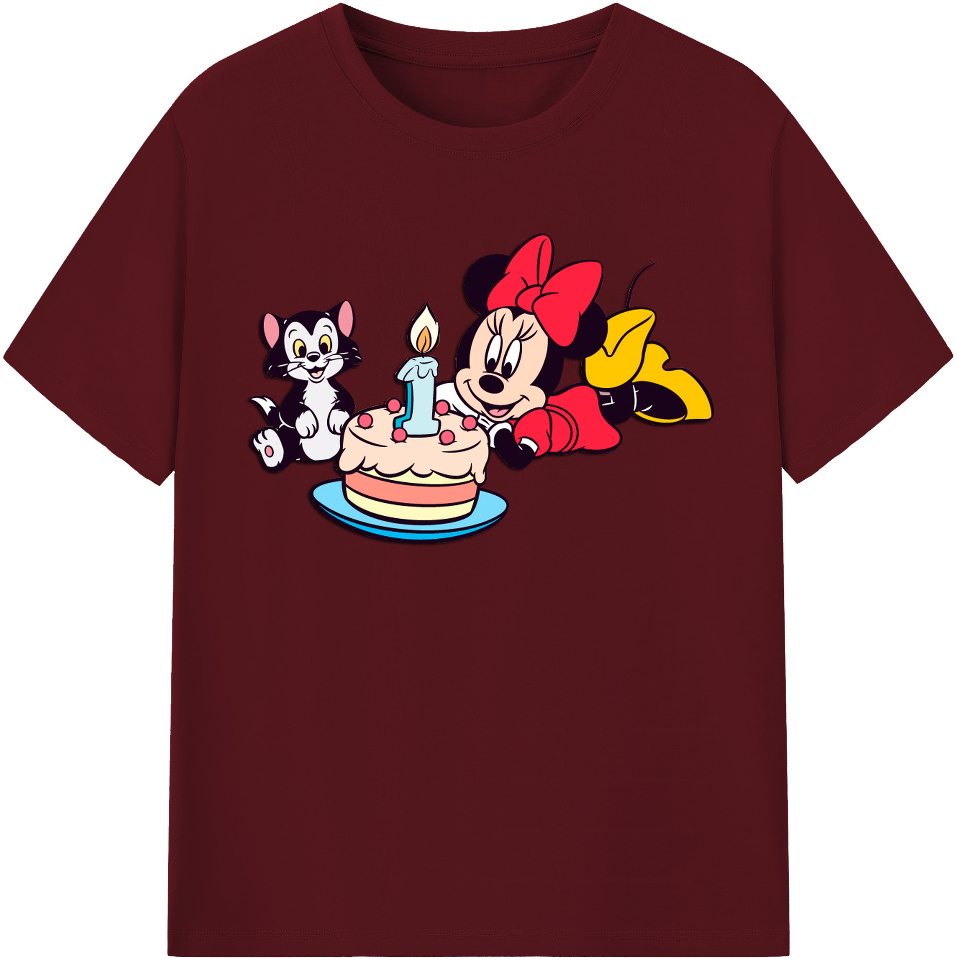 （画像用） ミッキーマウス Mickey Mouse 綿100％半袖Tシャツ（フロントプリント）